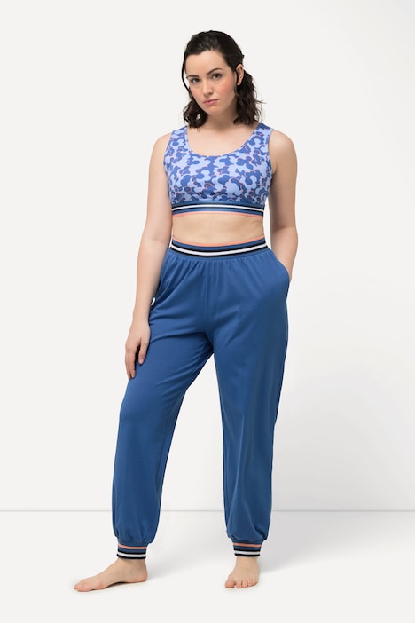 Loungewear-Hose, Streifenbündchen, Elastikbund
