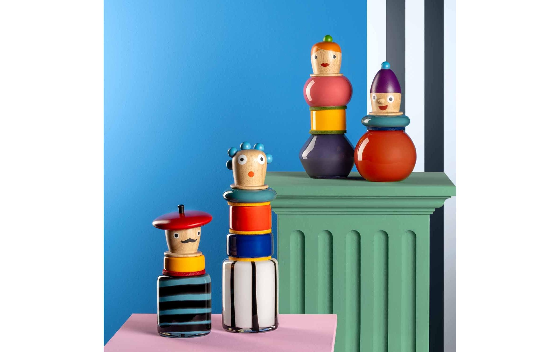 Vase Buoni Amici Pizzaiolo 24 cm, Mehrfarbig<br>Objektvase