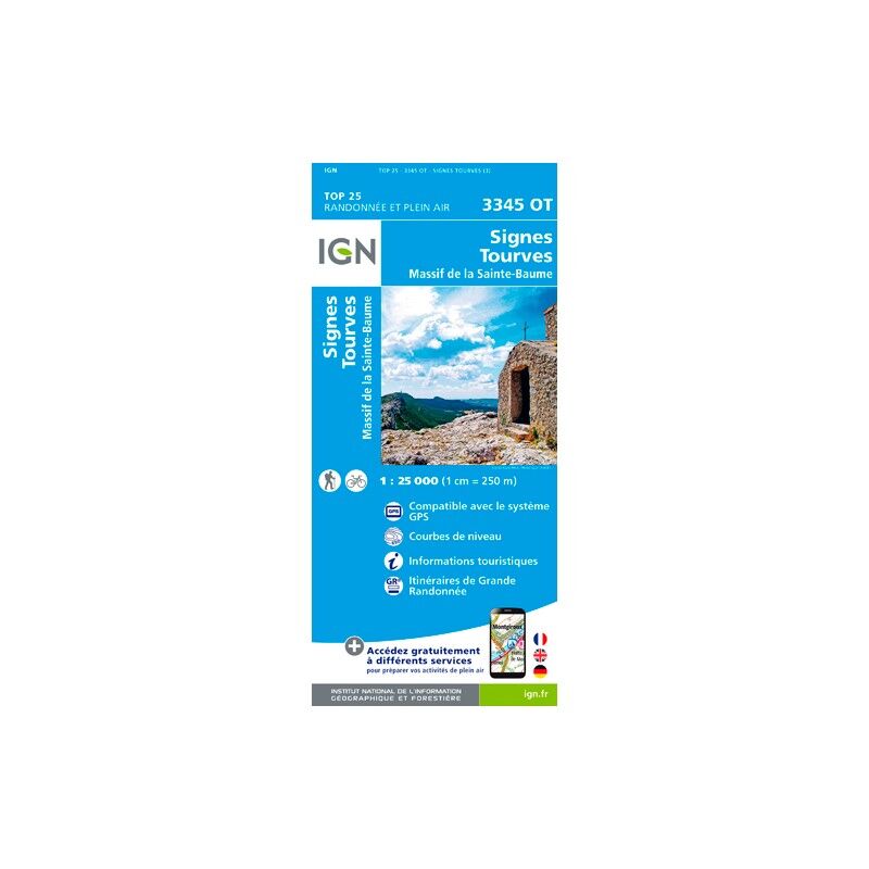Signes - Tourves - Massif De La Ste-Baume - Carte topographique
