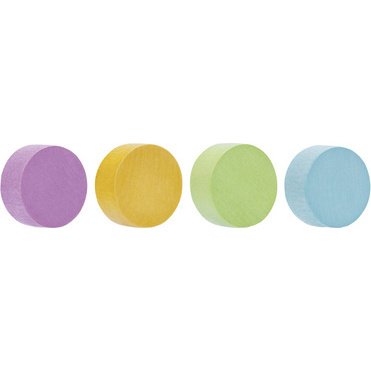 Aimant néodyme Wood Series Circle, coloré