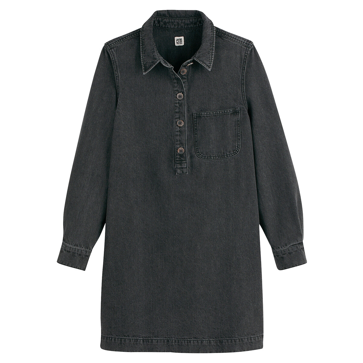 COLEÇÕES LA REDOUTE<br>Saia curta jeans, Assinatura ALBANE