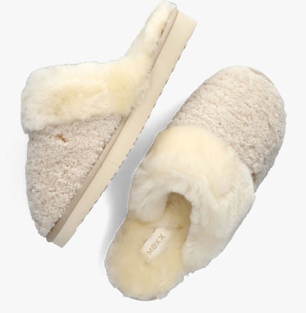 MEXX beige mexx pantoffels blixa snow
