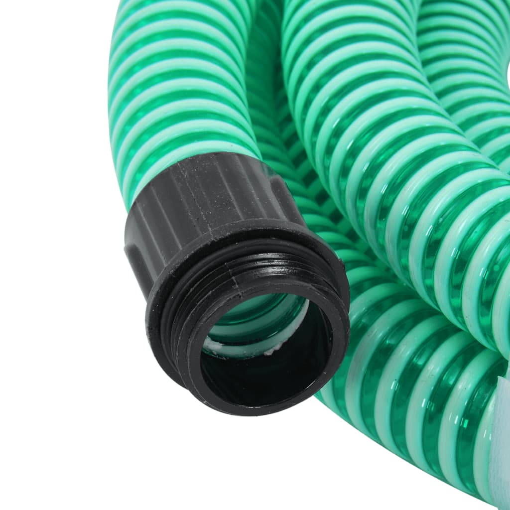 Tuyau d'aspiration avec raccords en laiton vert 1,1
