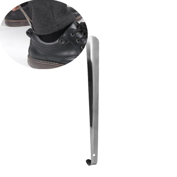 INF Langt skohorn i metall Sølv  30 cm
