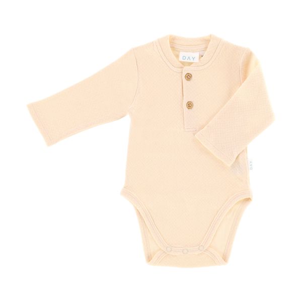 DAY Romper Met Knoopjes - Apricot - Maat 50/56