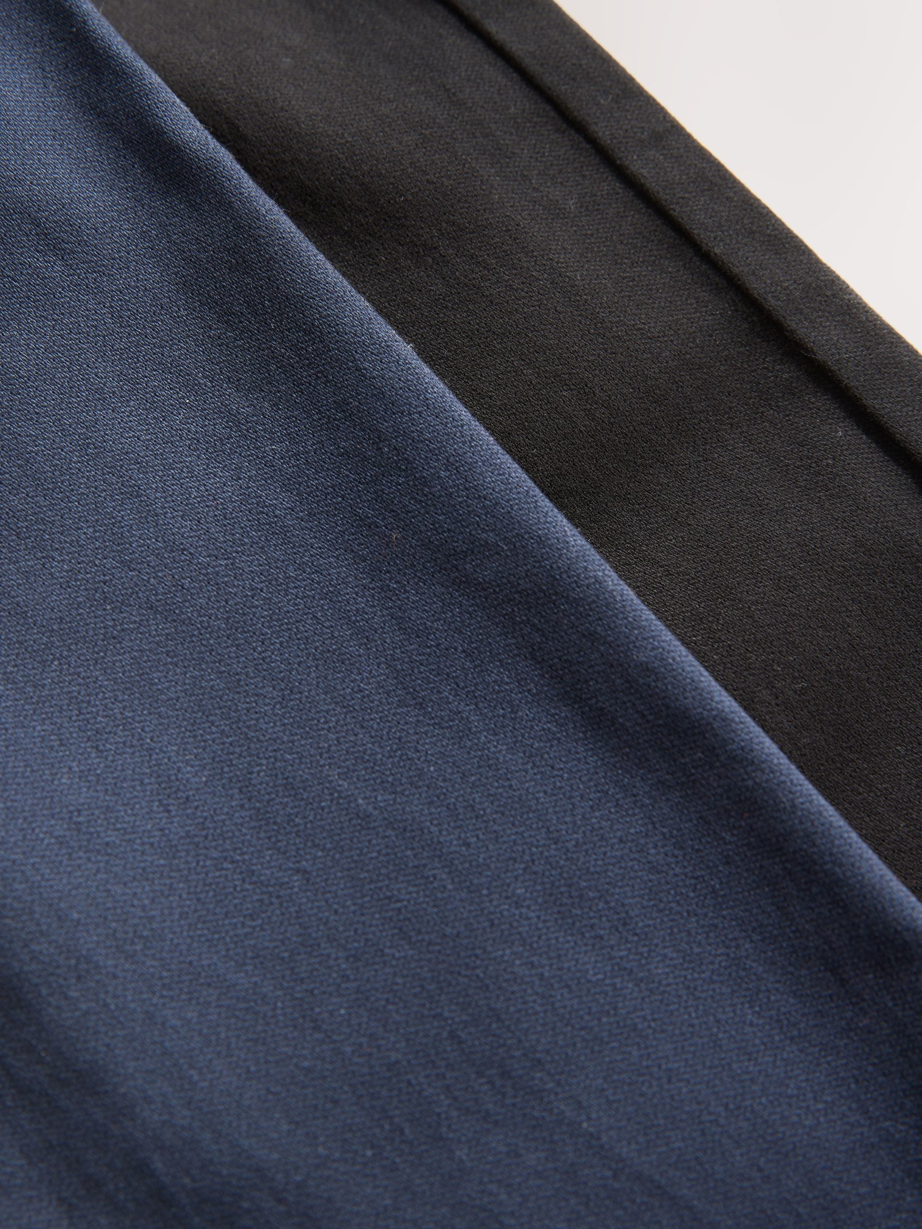 Zwart/marineblauw - Geribbelde taille broek met elastische taille verpakking van 2 (3 - 16 jr)