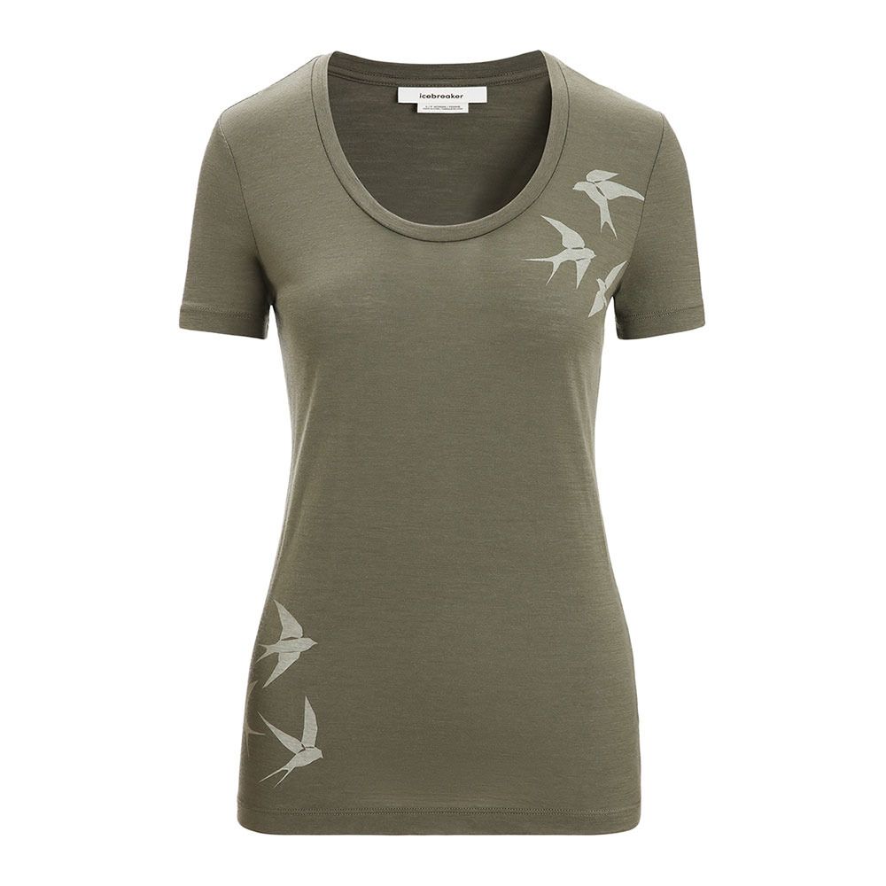 Icebreaker TECH LITE II - Tee-shirt Femme loden