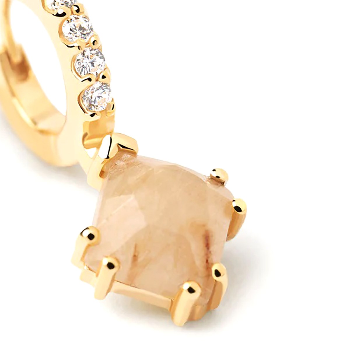 Boucle d'oreille individuelle PdPaola Fuji Quartz