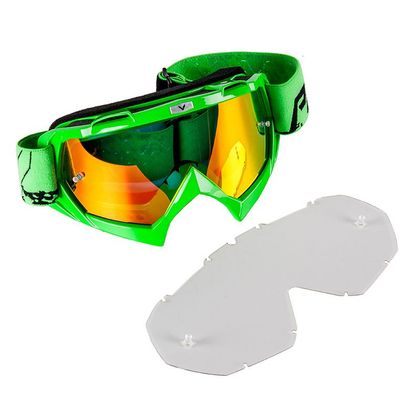Masque cross Prov VISION GREEN IRIDIUM 2025 - Vert