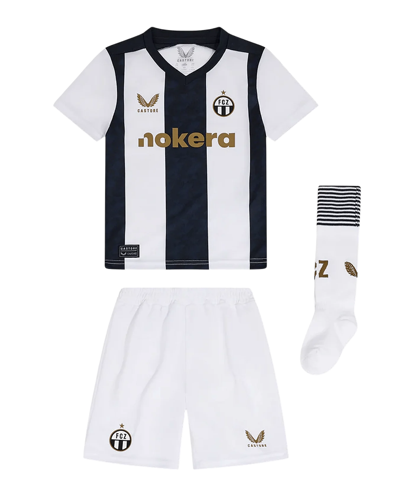 Castore FC Zürich Minikit Home 2024/2025 Kids Weiss F003