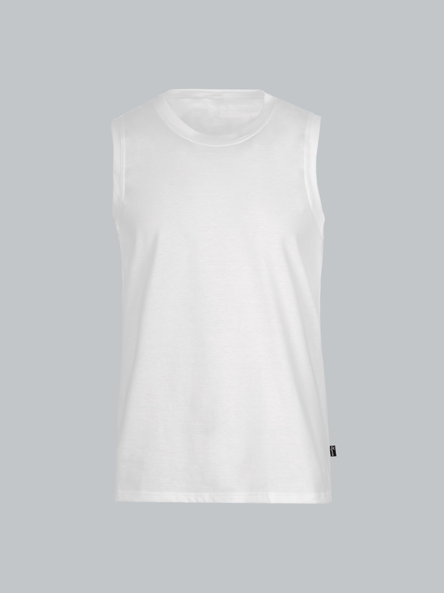 Trägershirt aus Single-Jersey Weiss