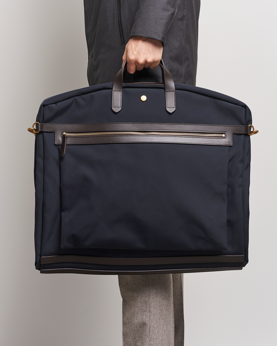 Mismo M/S Suit Carrier Navy/Dark Brown