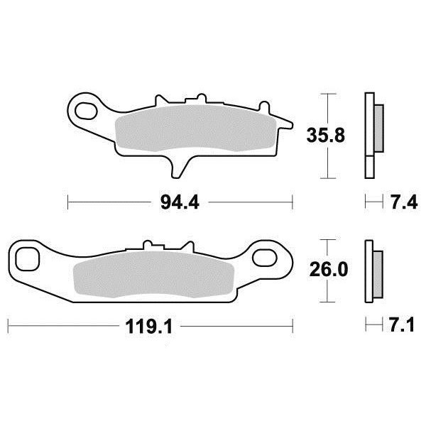 Sifam - Plaquettes de frein S1442N
