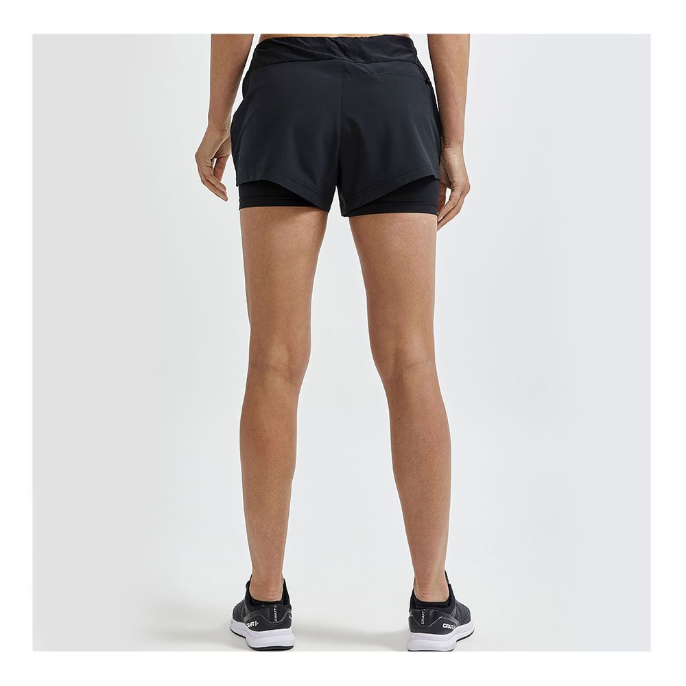 Craft ADV ESSENCE - Short 2 en 1 Femme black
