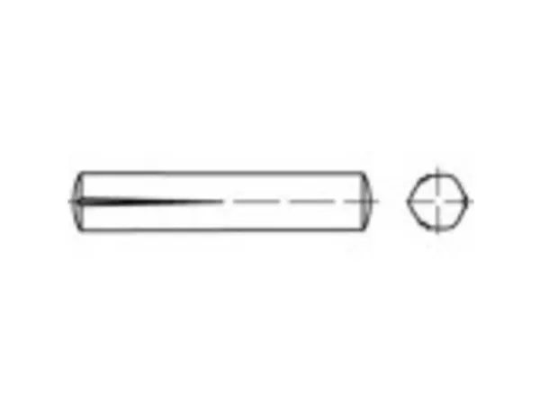 TOOLCRAFT 136175 Paskærvsøm (Ø x L) 12 mm x 20 mm Stål 25 stk