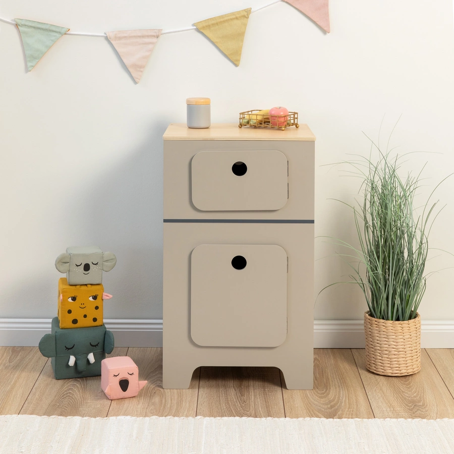 MUSTERKIND® Kühlschrank Mix & Match, warmgraunatur
