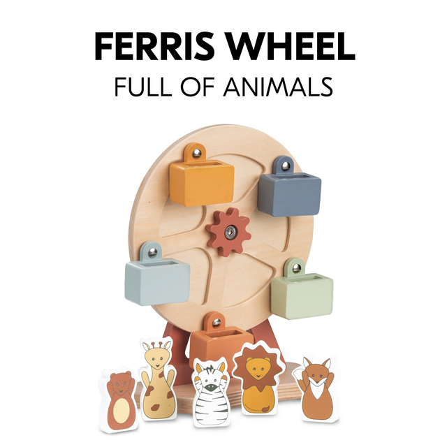 Hauck Play Fun Fair S Aktivitetsleke til Lekebrikke, Animals