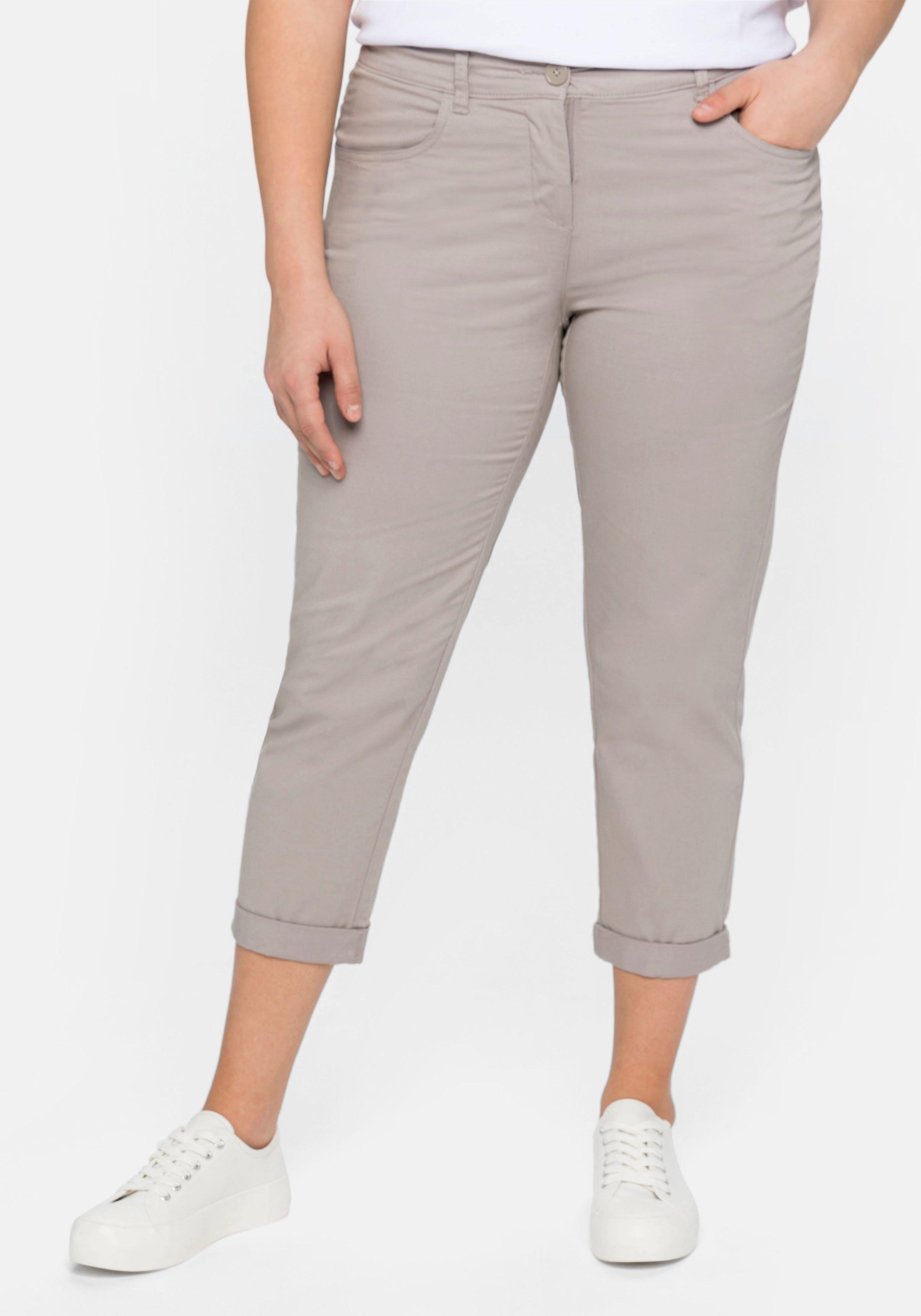 Schmale Stretch-Hose in 7/8-Länge