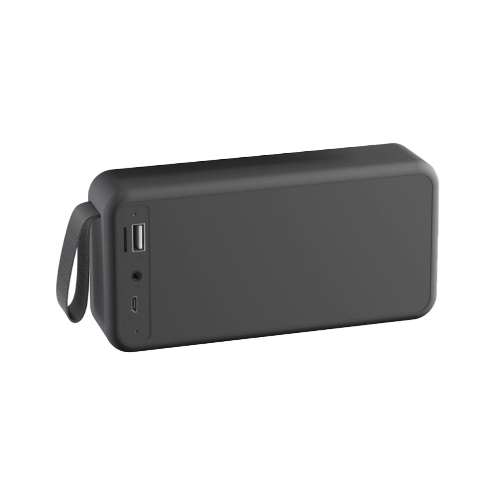 5W Bluetooth Lautsprecher Subwoofer FM Radio / Aux In / USB A / Micro SD Kartenslot   Schlaufe - Schwarz