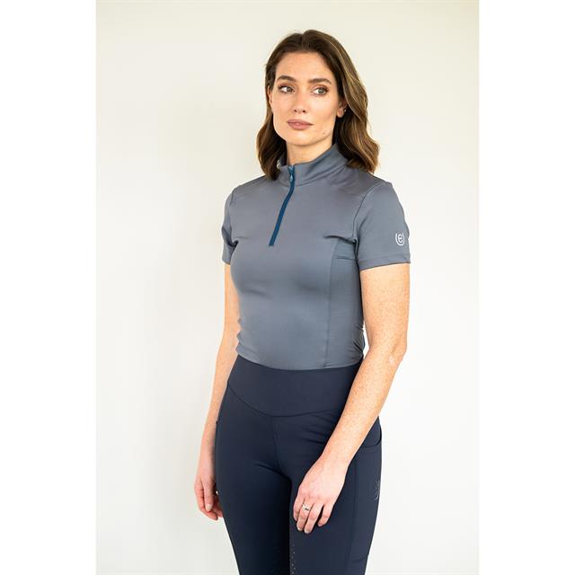 Trainingsshirt Equestrian Stockholm Illusion Metal Grijs