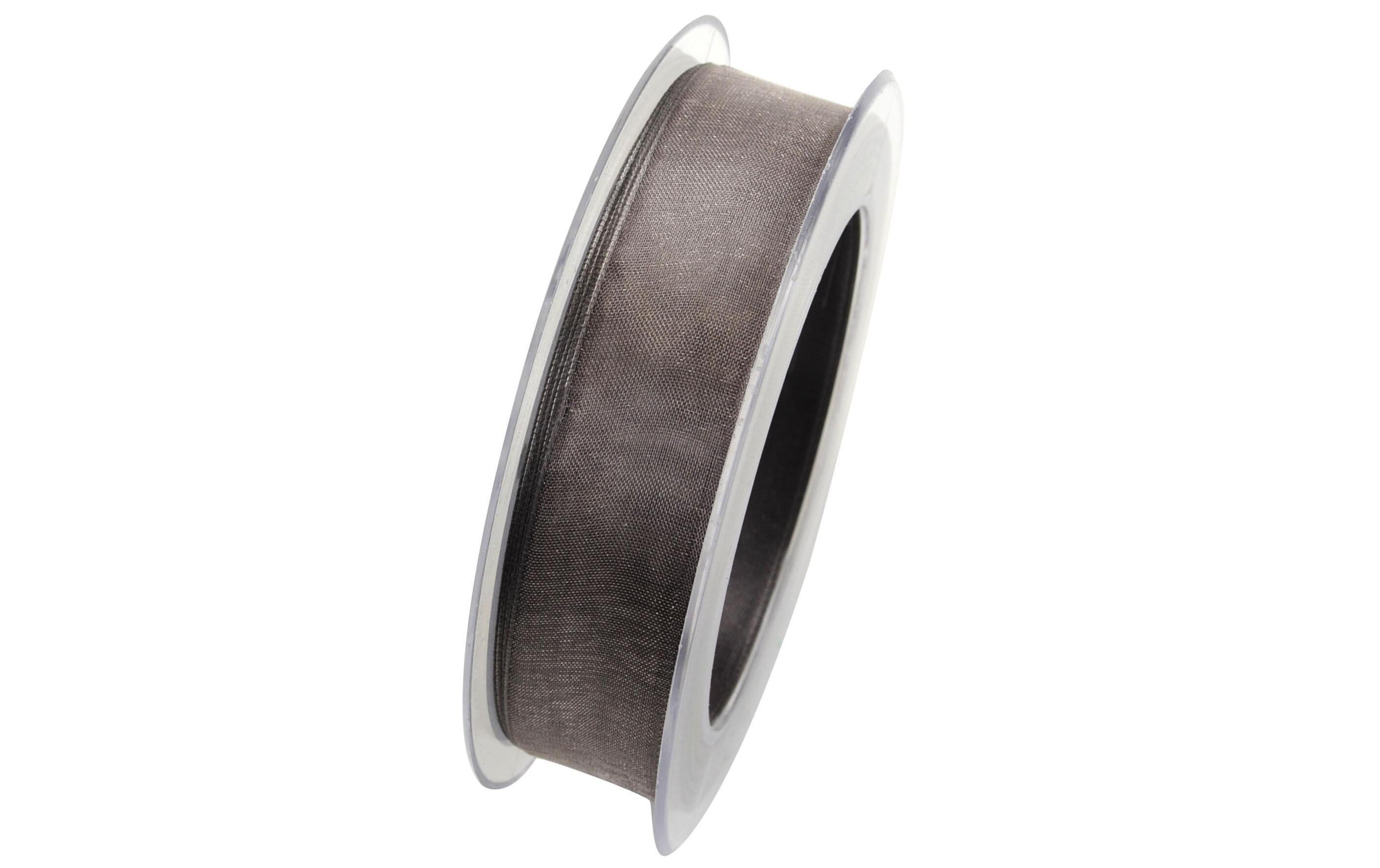 Organzaband Organzaband Grau, 25 mm x 20 mBand für Geschenke