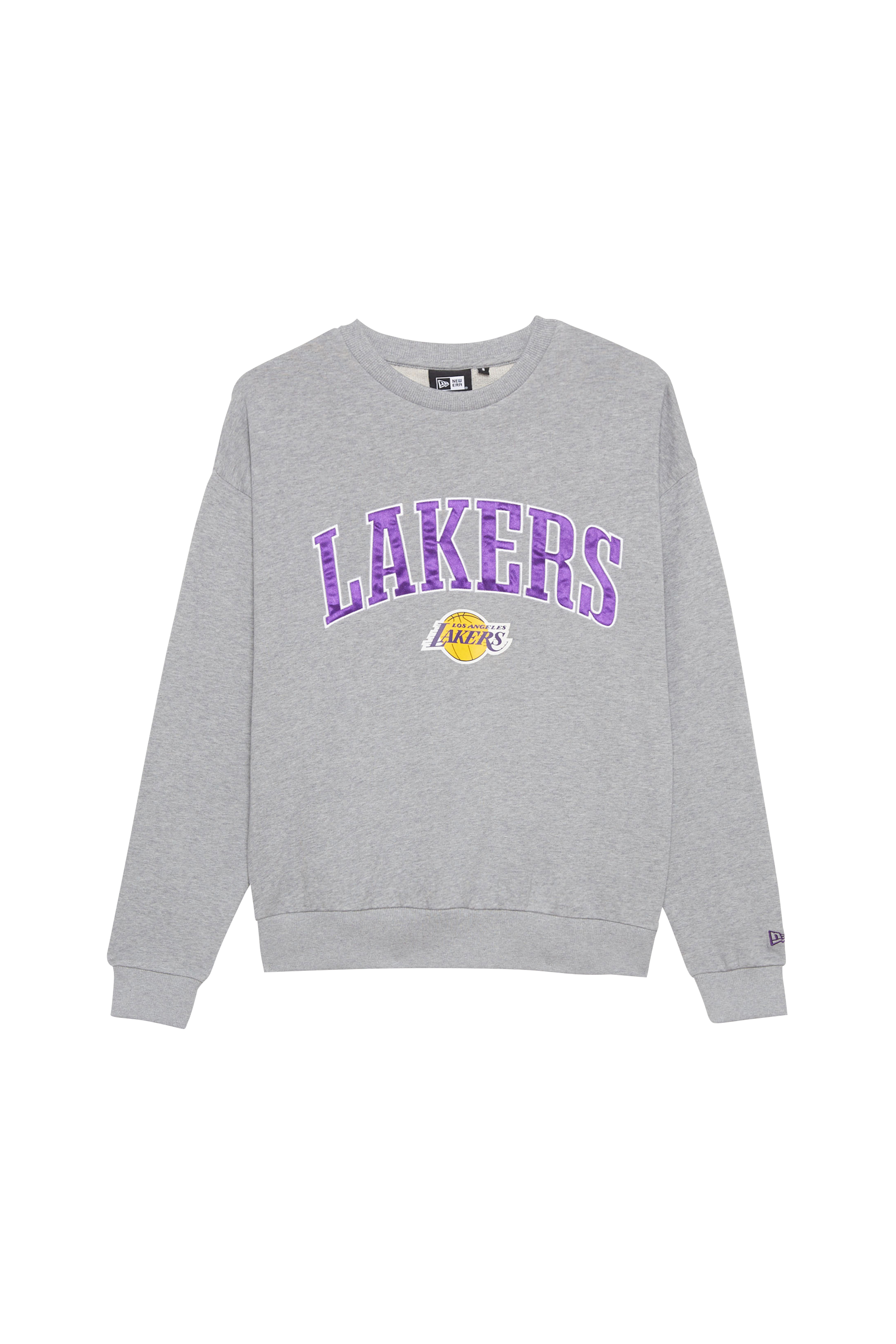NEW ERA Hoodie BA APPLIQUE CREW Gris