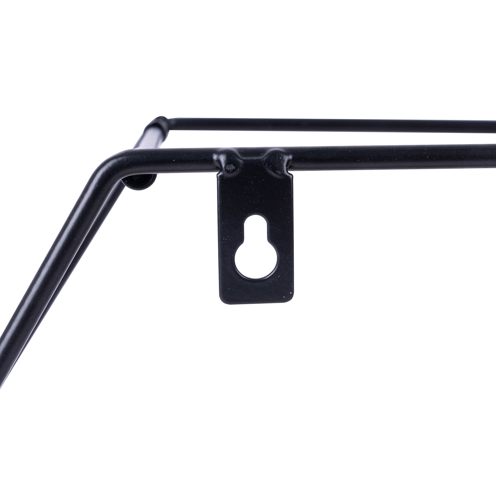 Wandregal - schwarz-natur - 58 cm