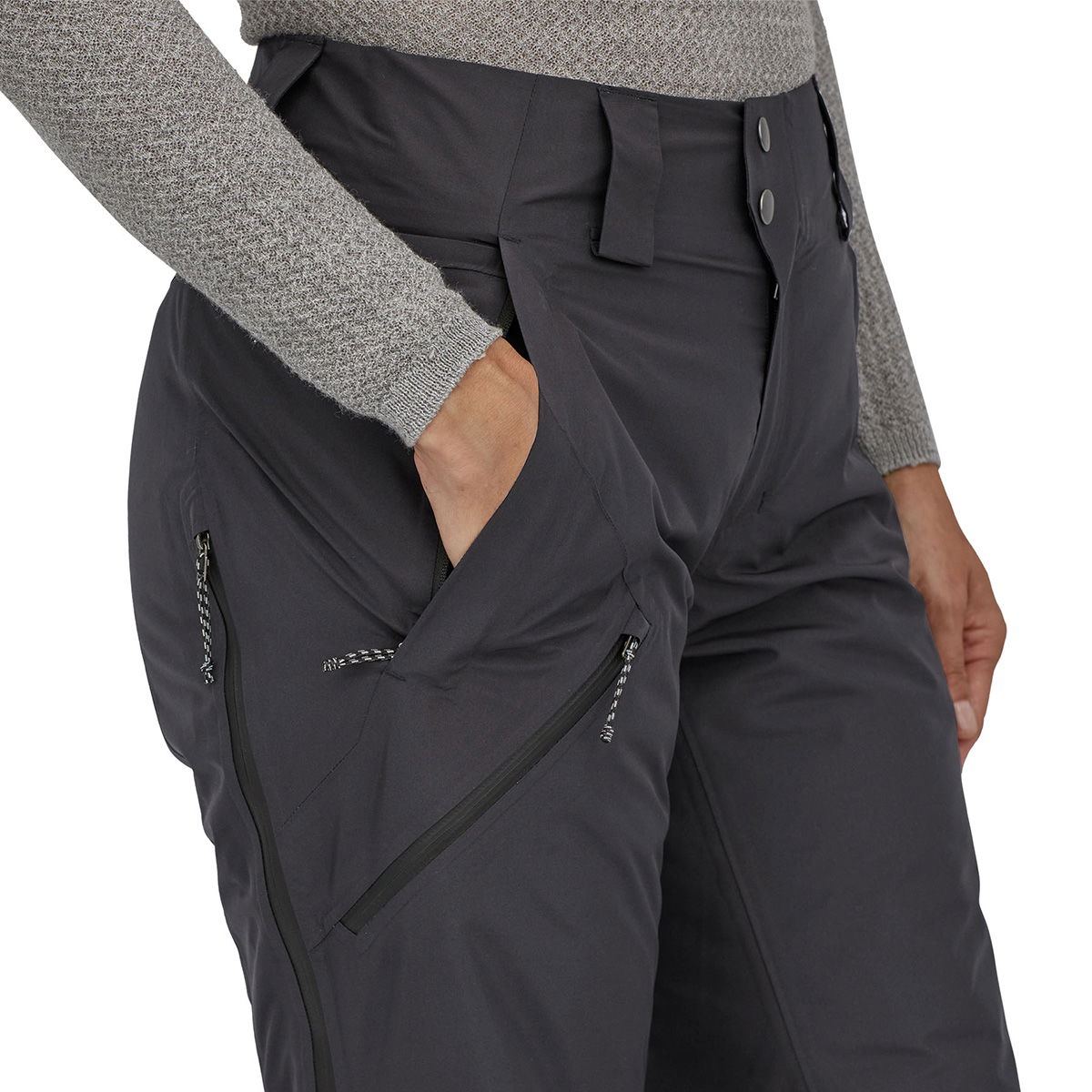 Patagonia Powder Town Insulated skibukser, dame (Black)