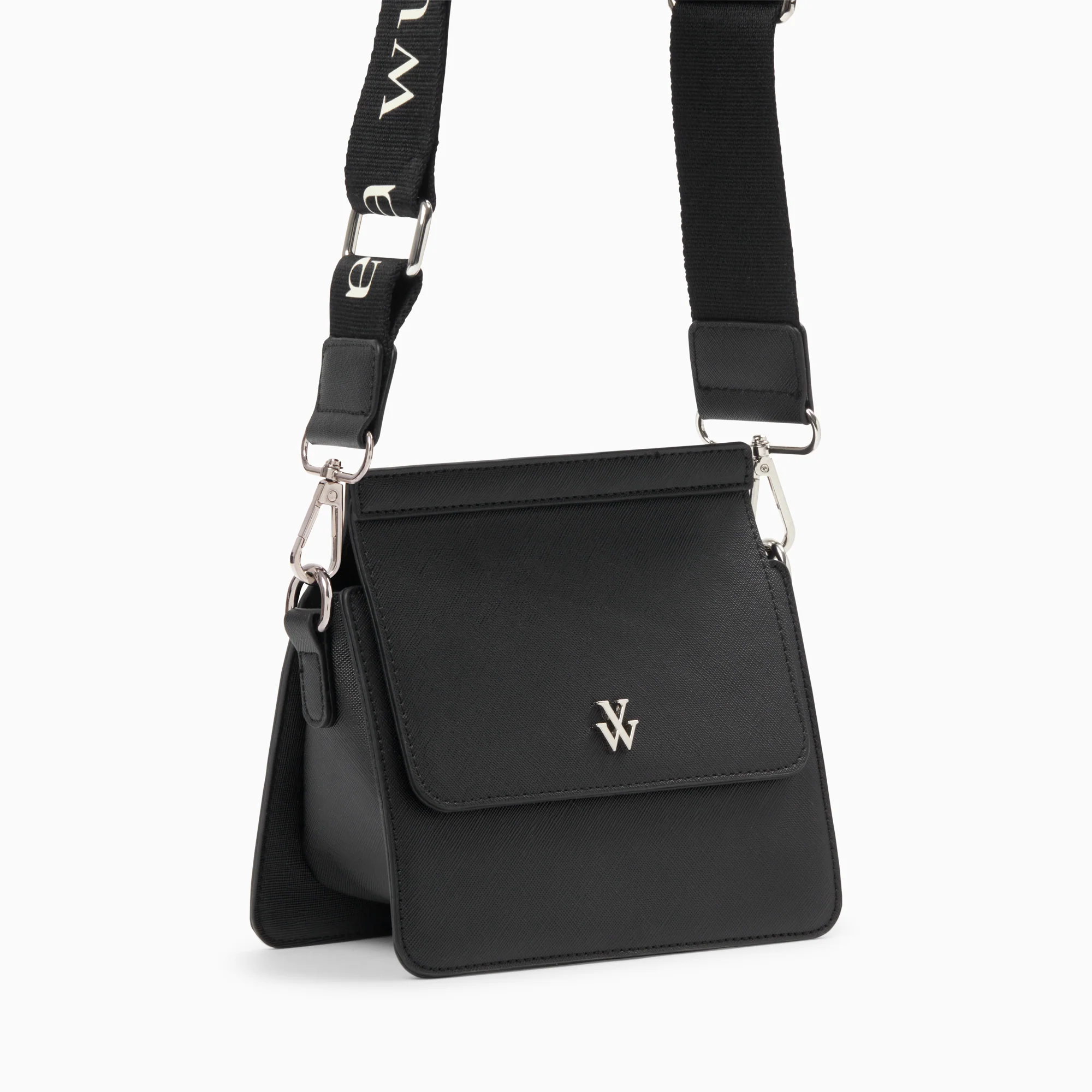 Sacs-Mini sac trapèze Aurélie noir à bandoulière