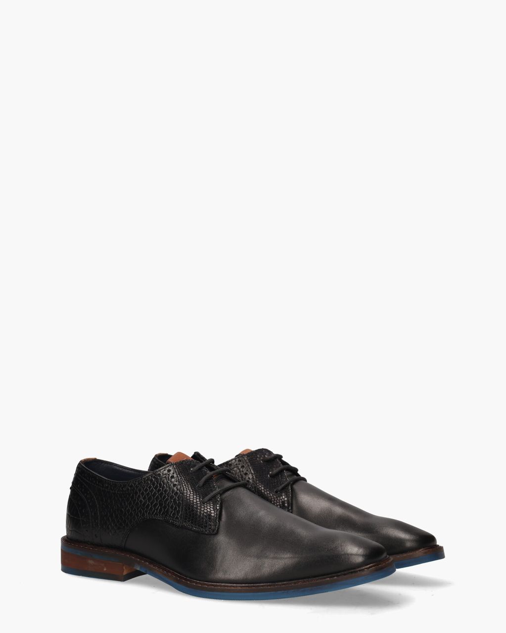 Jenszen Stan Zwart Heren Veterschoenen