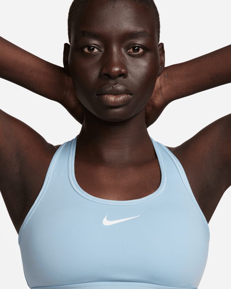 Brassière Nike Swoosh Bleu Ciel pour femme