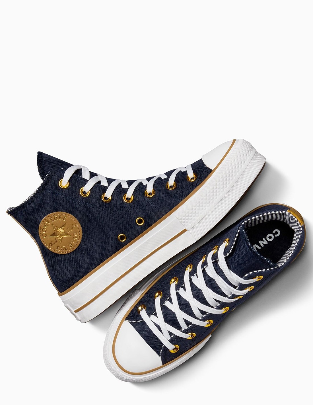 converse Sneakers Compensées Montantes Femme CTAS Lift Hi Obsidian