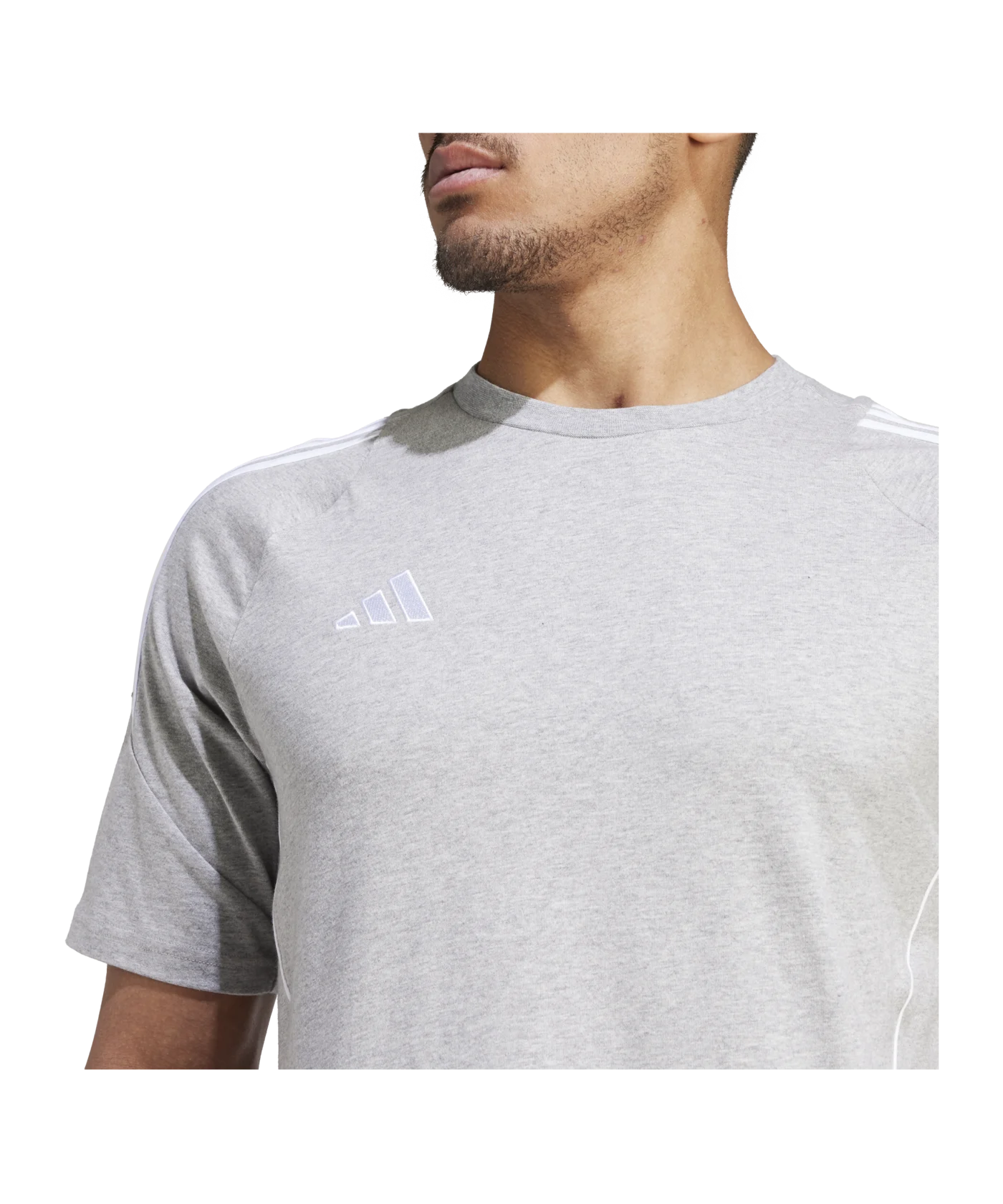 adidas Tiro 24 T-Shirt Grau Weiss