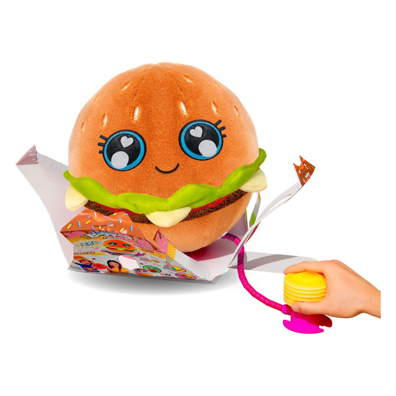 Little Biggies Hamburger Opblaasbare Knuffel