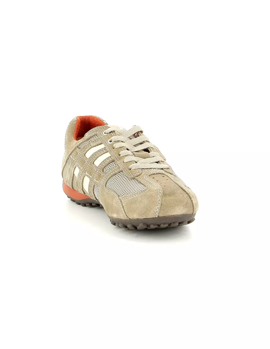 GEOX SNAKE - Baskets Beigeorange