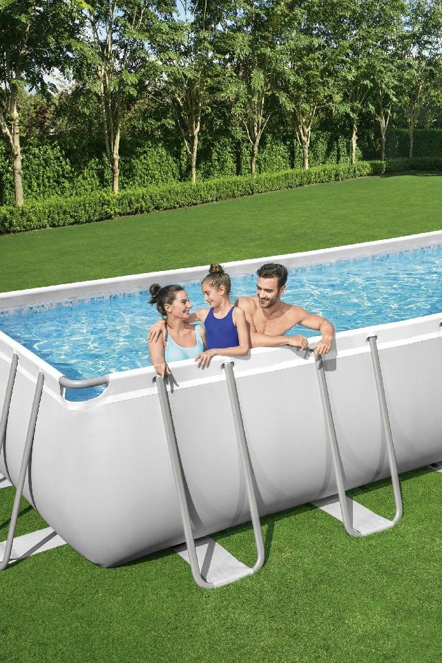 Bestway Zwembad Power Steel Set Rechthoek 640