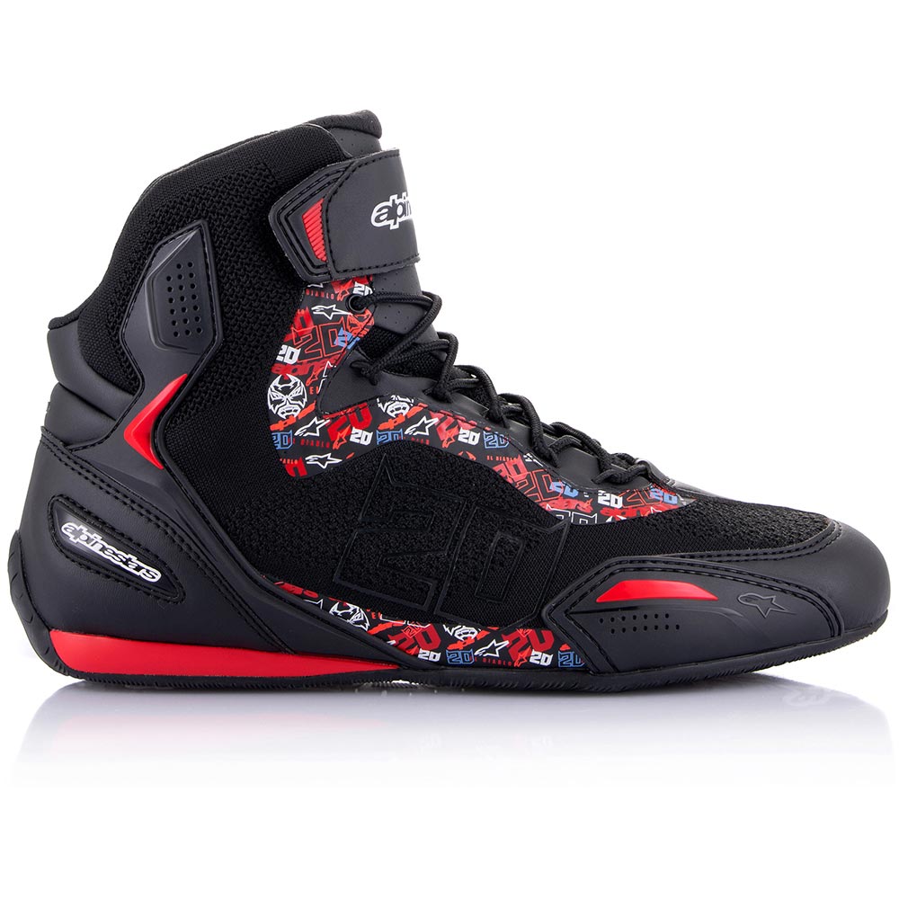 Alpinestars - Baskets Faster-3 Rideknit Fabio Quartararo Noir / Rouge