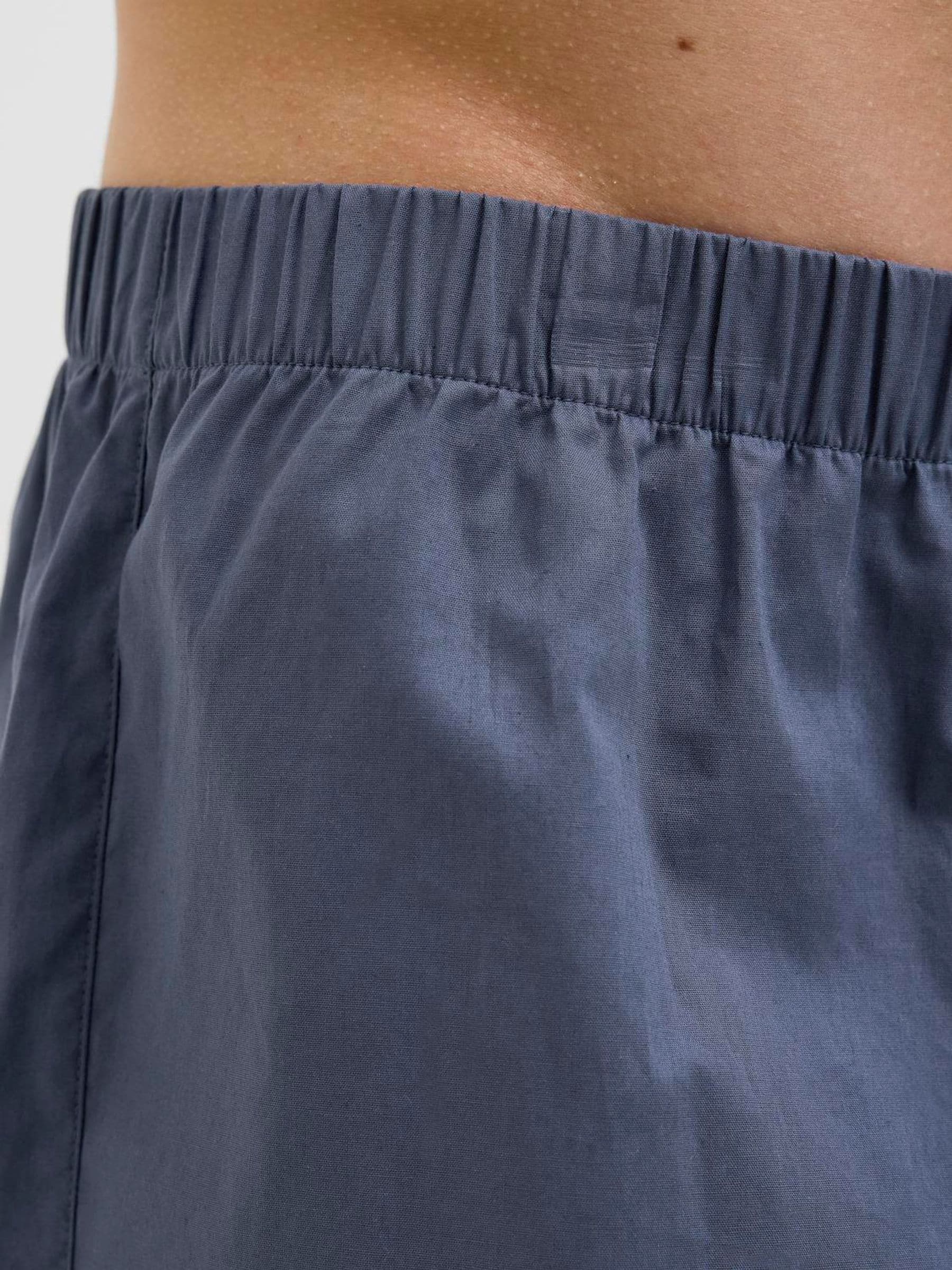 Lichtblauw - JACK & JONES 100% Cotton Boxers 3 Pack