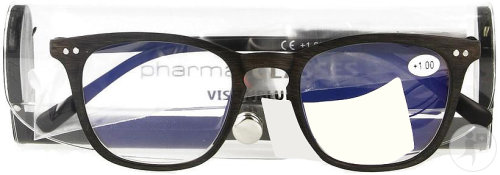 Pharmalens Visionblue PC02 Lunettes De Lecture Dioptrie +1.00 Brun 1 Paire