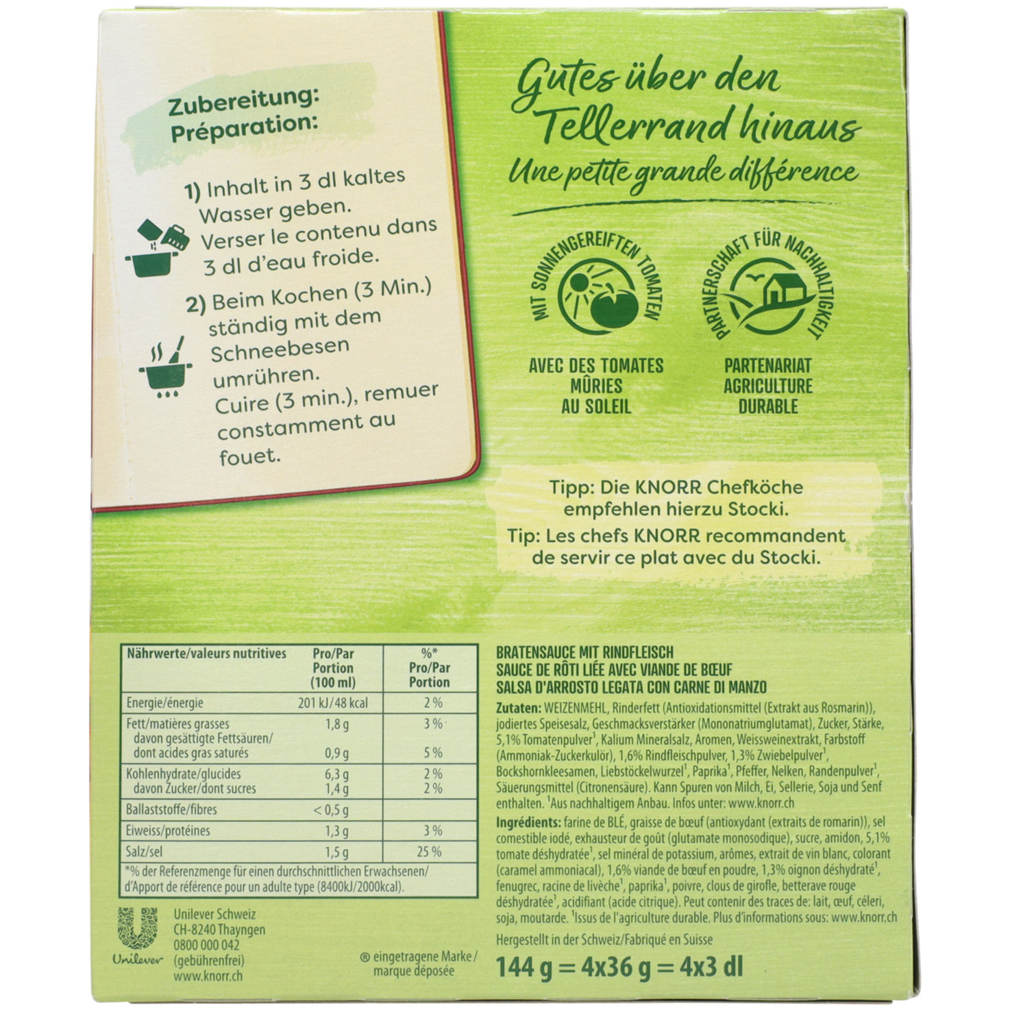 Knorr Bratensauce Gourmet 4x36g