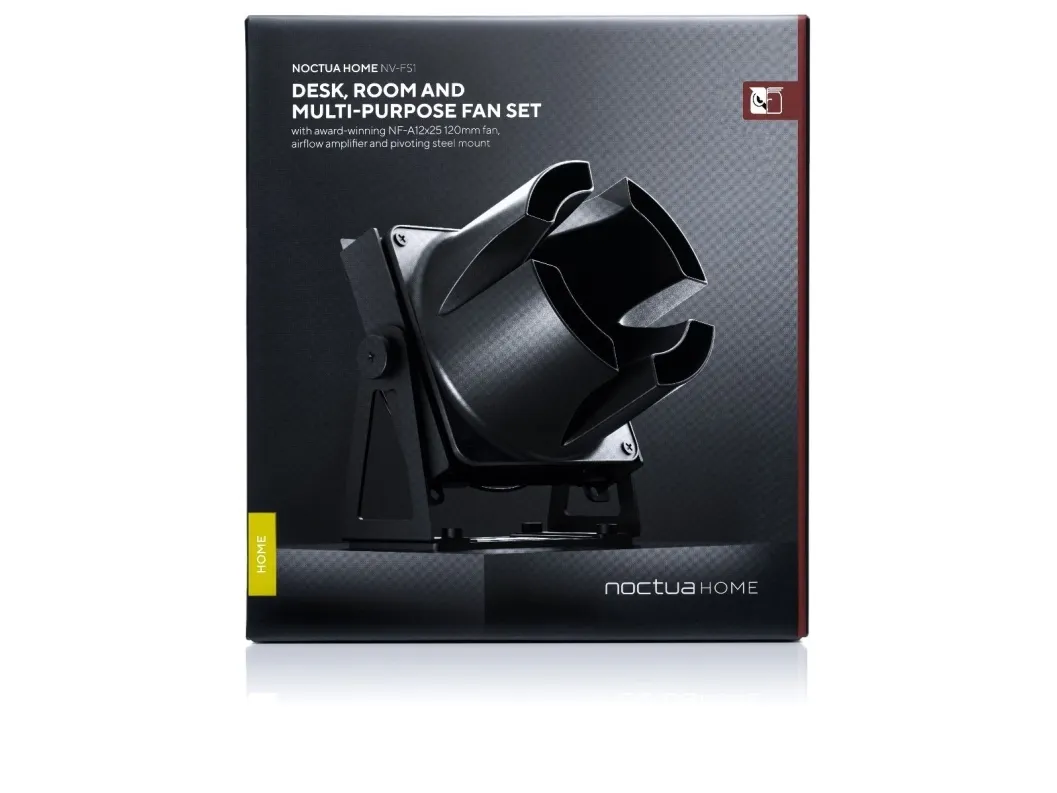 Noctua Home NV-FS1 - Køleventilator - på bord, vægmonteret - 12 cm - sort