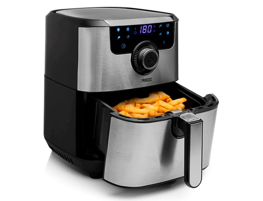 PRINCESS - Friteuse pro Friteuse numérique deluxe 1500 w 4,5 l argenté