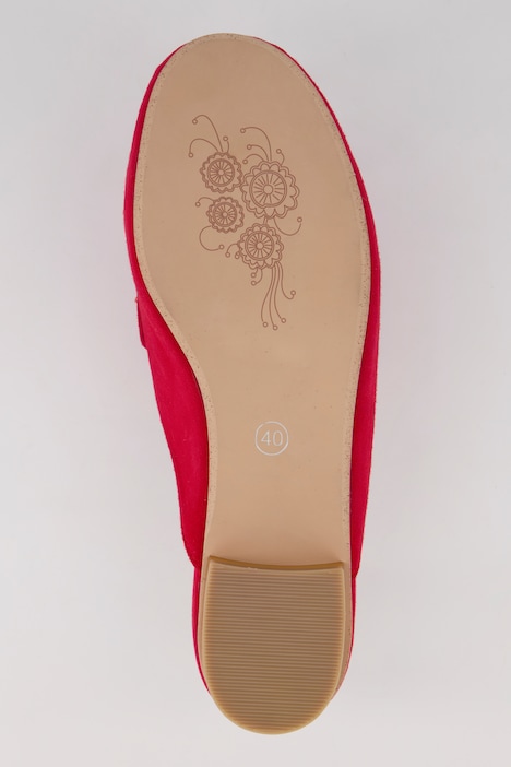 Ledermules, Ziernieten, Veloursleder, Weite H