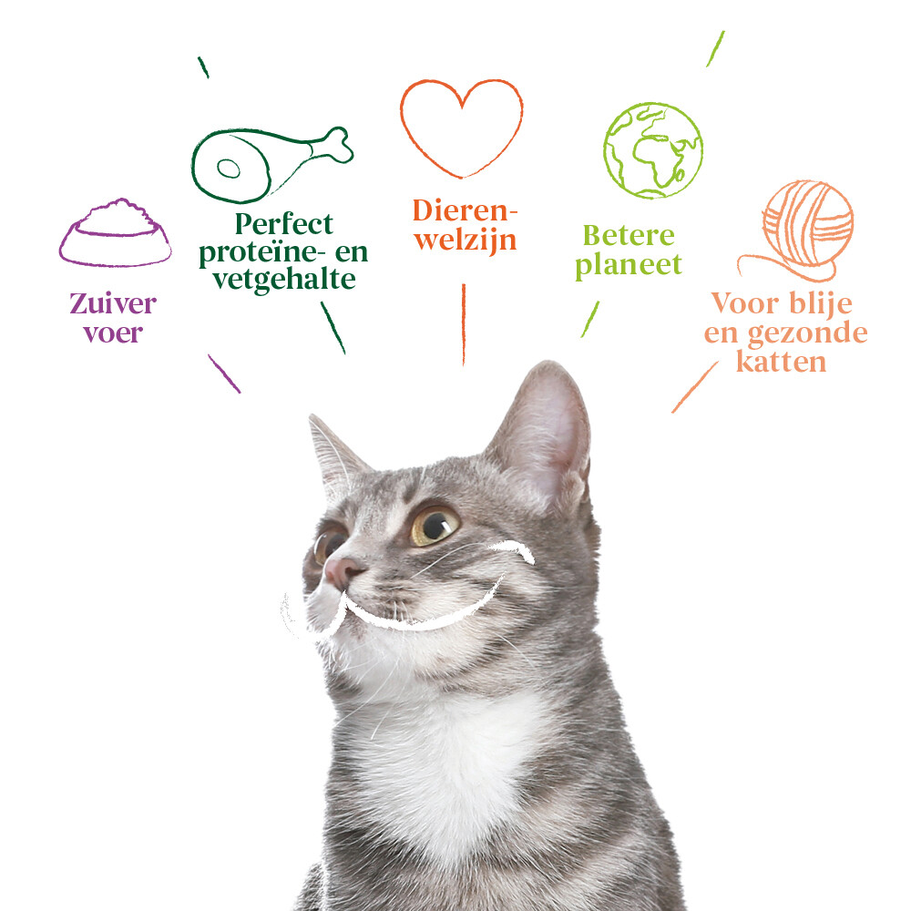 8x Yarrah Bio Kattenvoer Multipack Paté Graanvrij Kip & Kalkoen8 x 100 gr