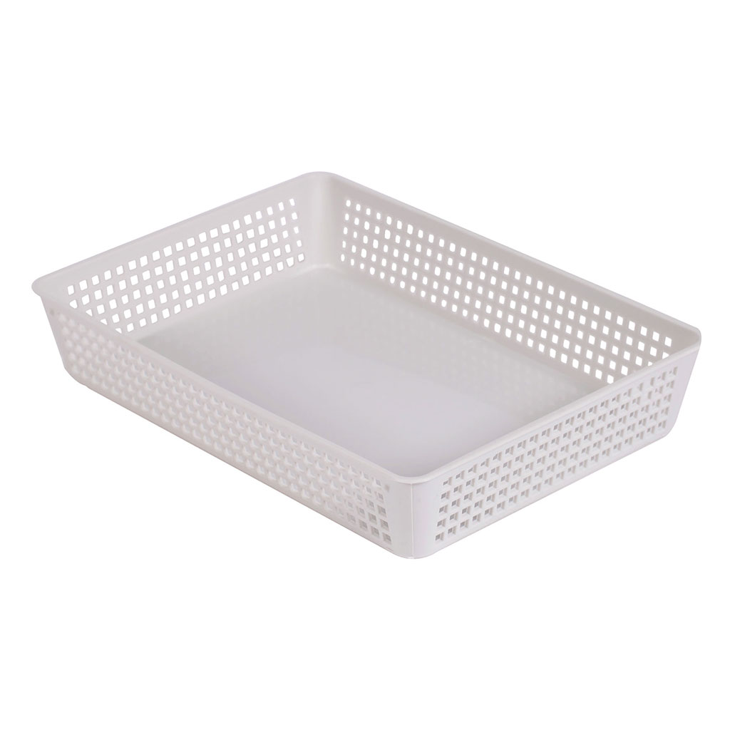 Bac plastique blanc 28.5x20.5cm