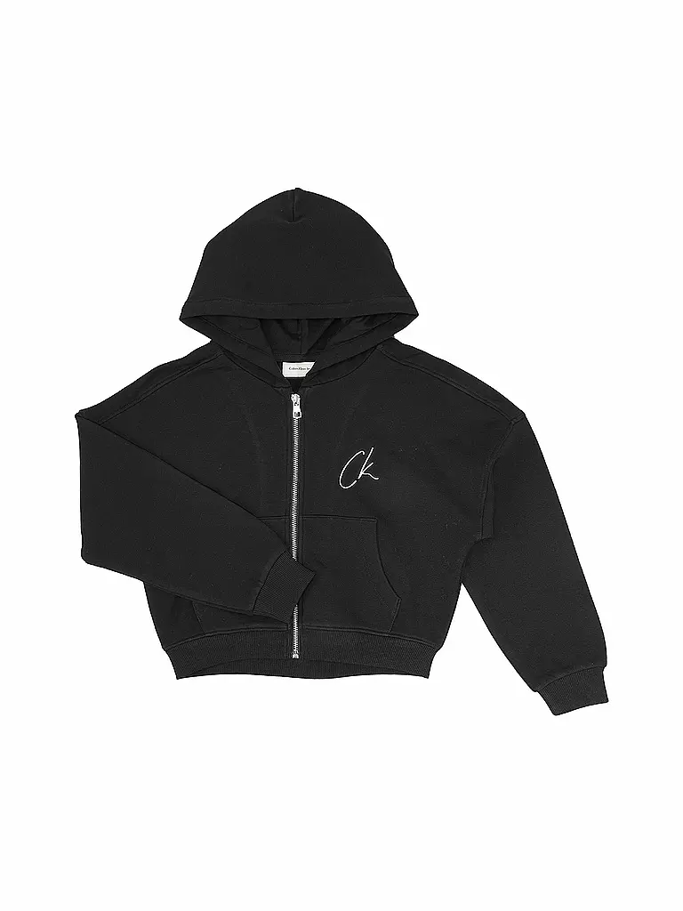 CALVIN KLEIN JEANS Mädchen Sweatjacke schwarz