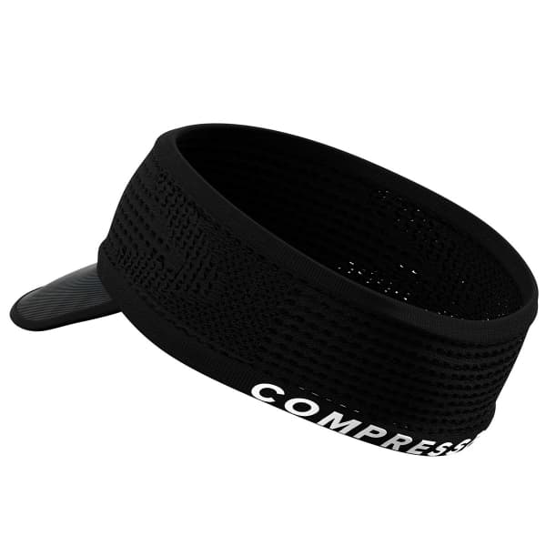 Visière running COMPRESSPORT SPIDERWEB HEADBAND ON/OFF BLACK