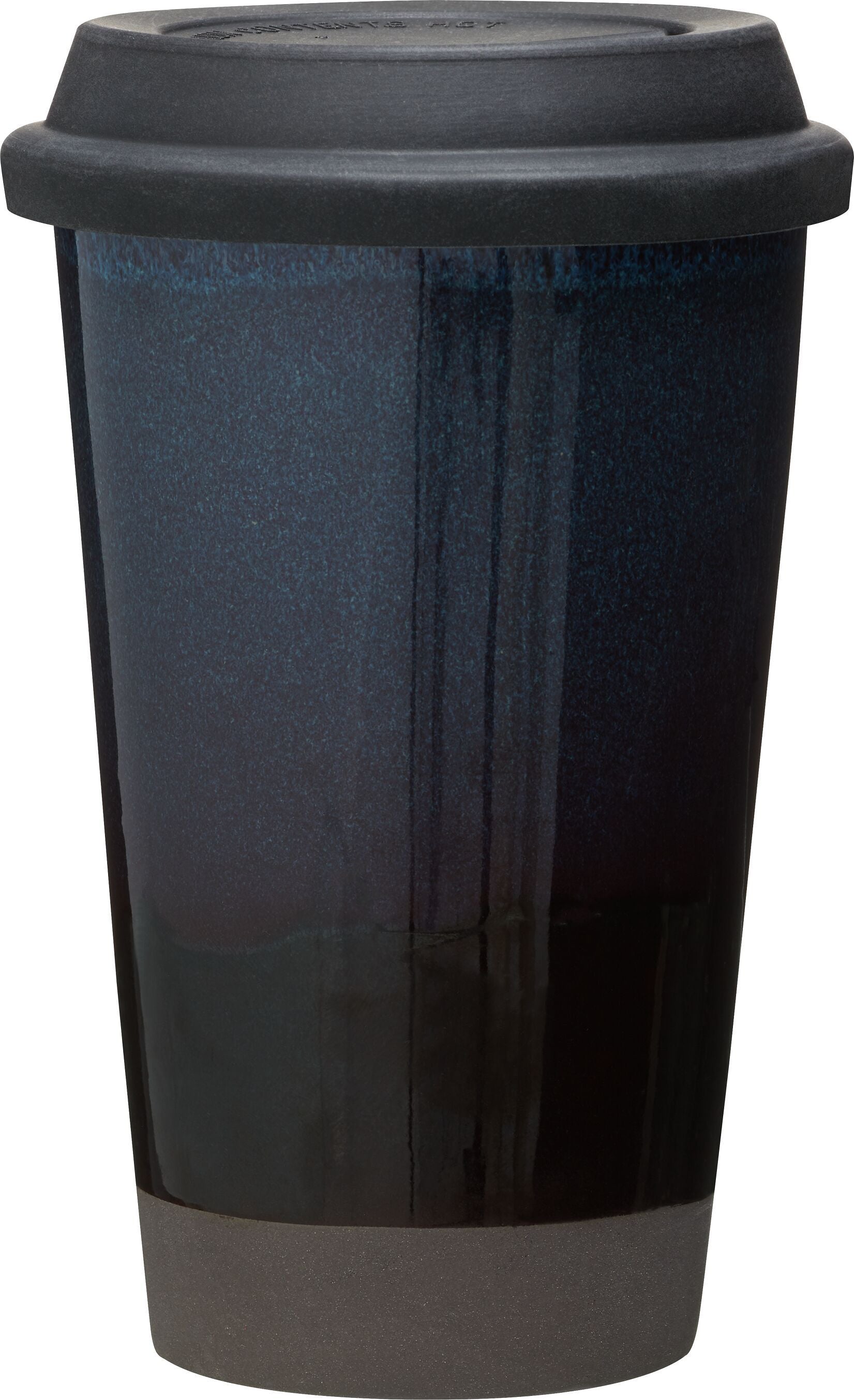 YUNA BECHER D'BLAU/GRAU MATT D9.5X14CM - Blau / H: 14.0 cm