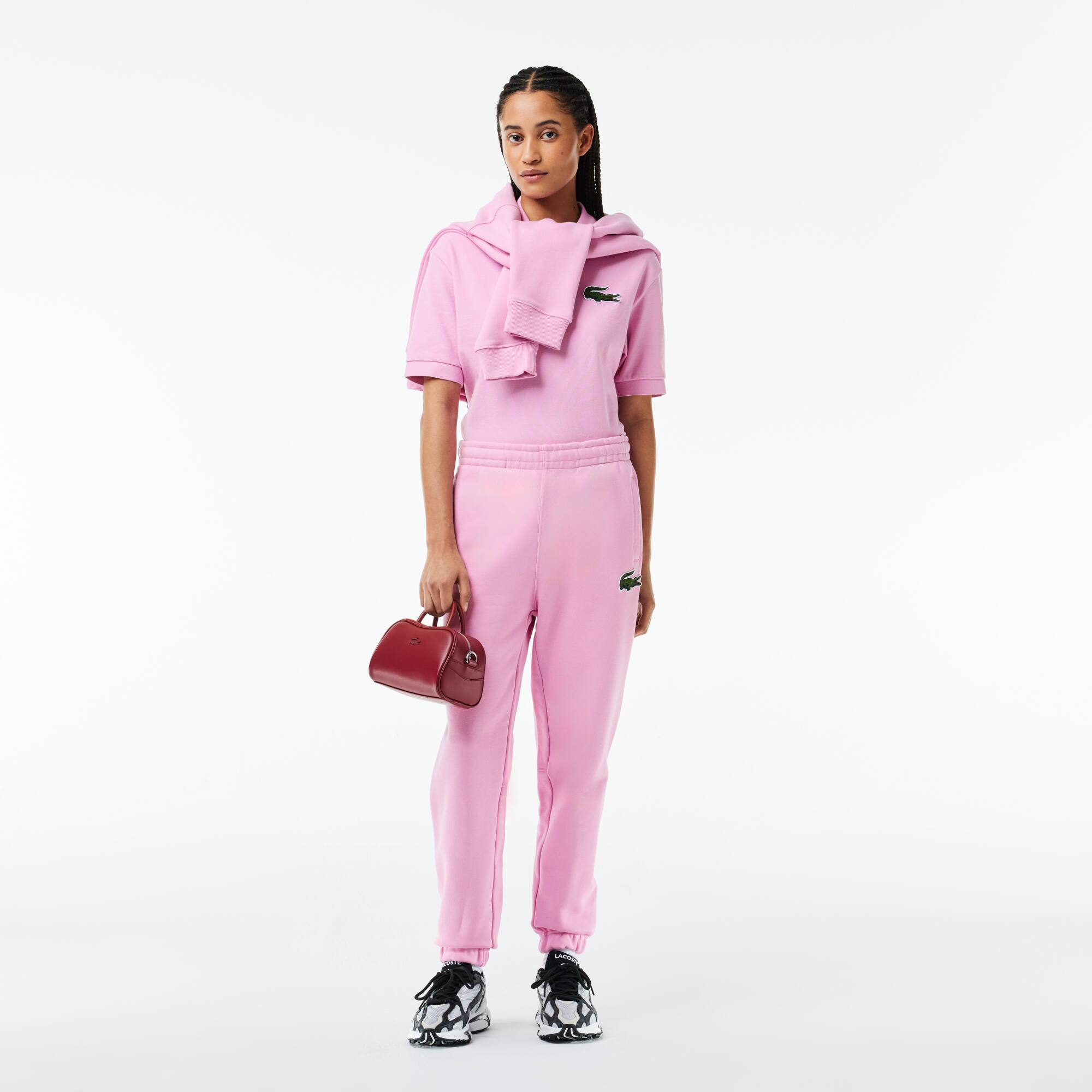 Polo Original L.12.12 loose fit crocodile 80's Manches Courtes - Rose - Lacoste - Unisex
