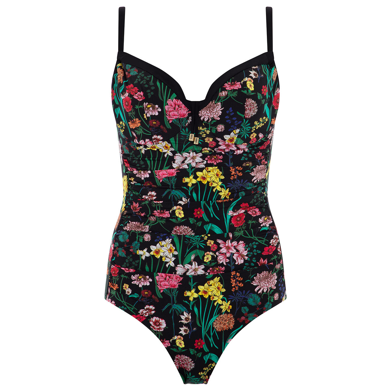 Chantelle Maillot de bain 1 Pièce enveloppant Flowers imprimé multicolore